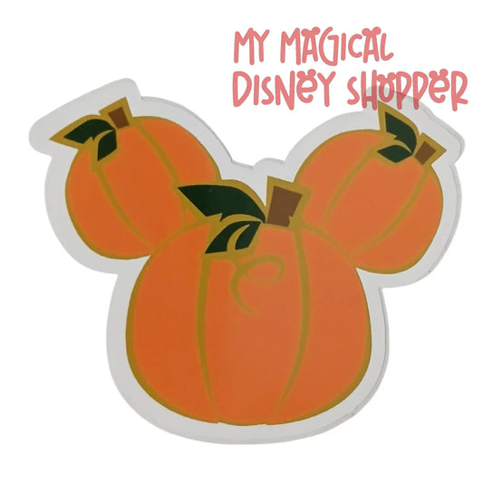 Mickey Pumpkin Head Sticker – Disney Insired Halloween Waterproof Vinyl Decal 🎃🐭✨