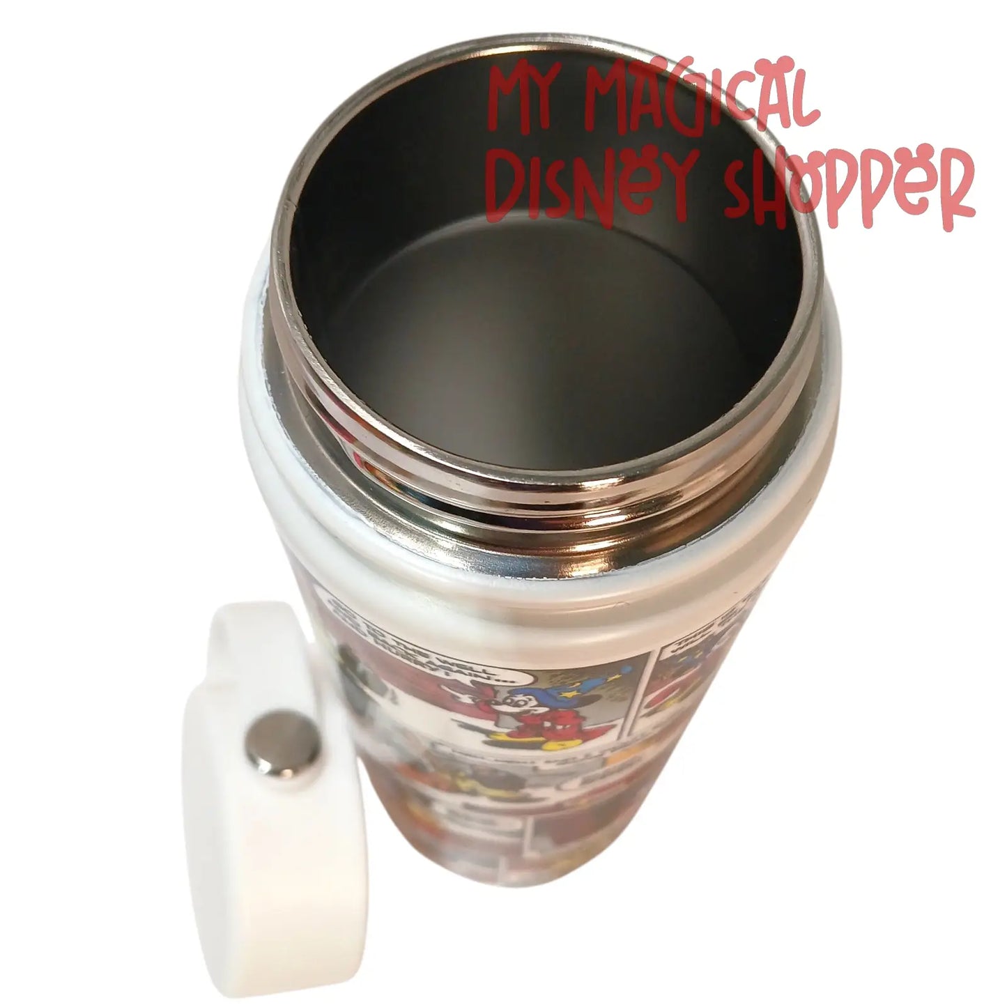 Mickey Mouse Sorcerer Comic Strip Water Bottle Thermos ✨🪄