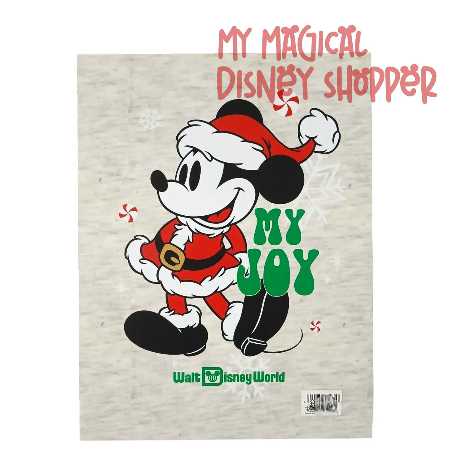 Disney “My Joy” Mickey Mouse in Santa Outfit Artwork 🎄🐭✨