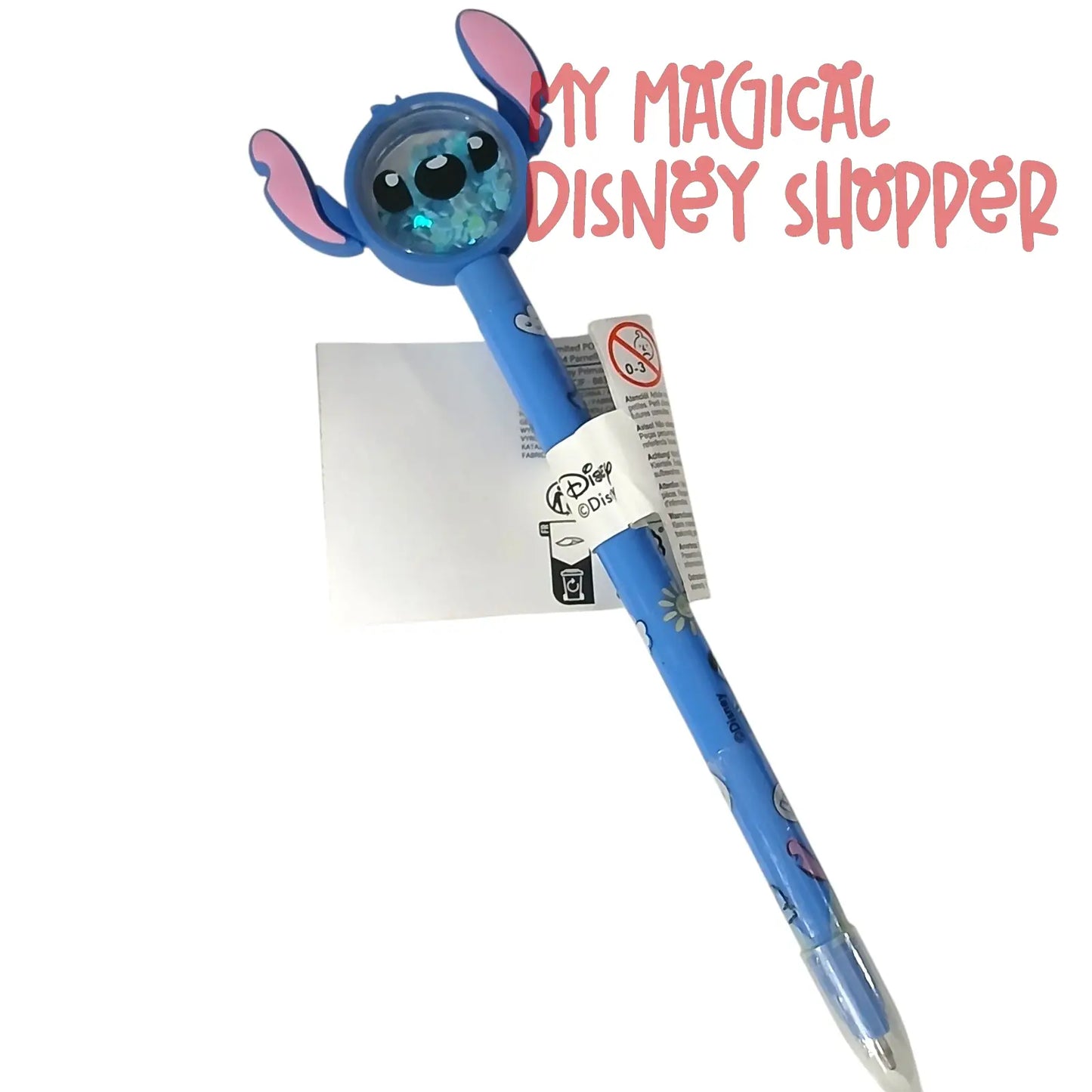 Stitch Glitter Shaker Pen – Primark 👽✨💙🖊️