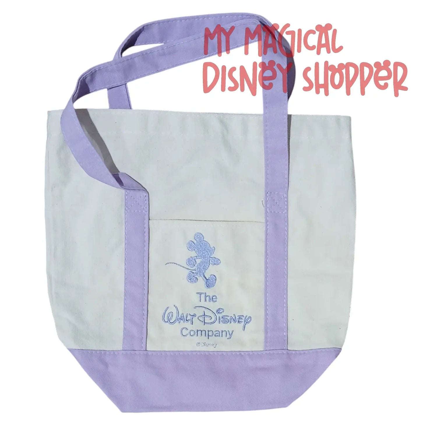 Walt Disney Company Logo Mini Canvas Tote Bag 🐭👜✨