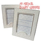 Disney Castle Embossed White Photo Frame – 5x7 with Hidden Mickey Accents