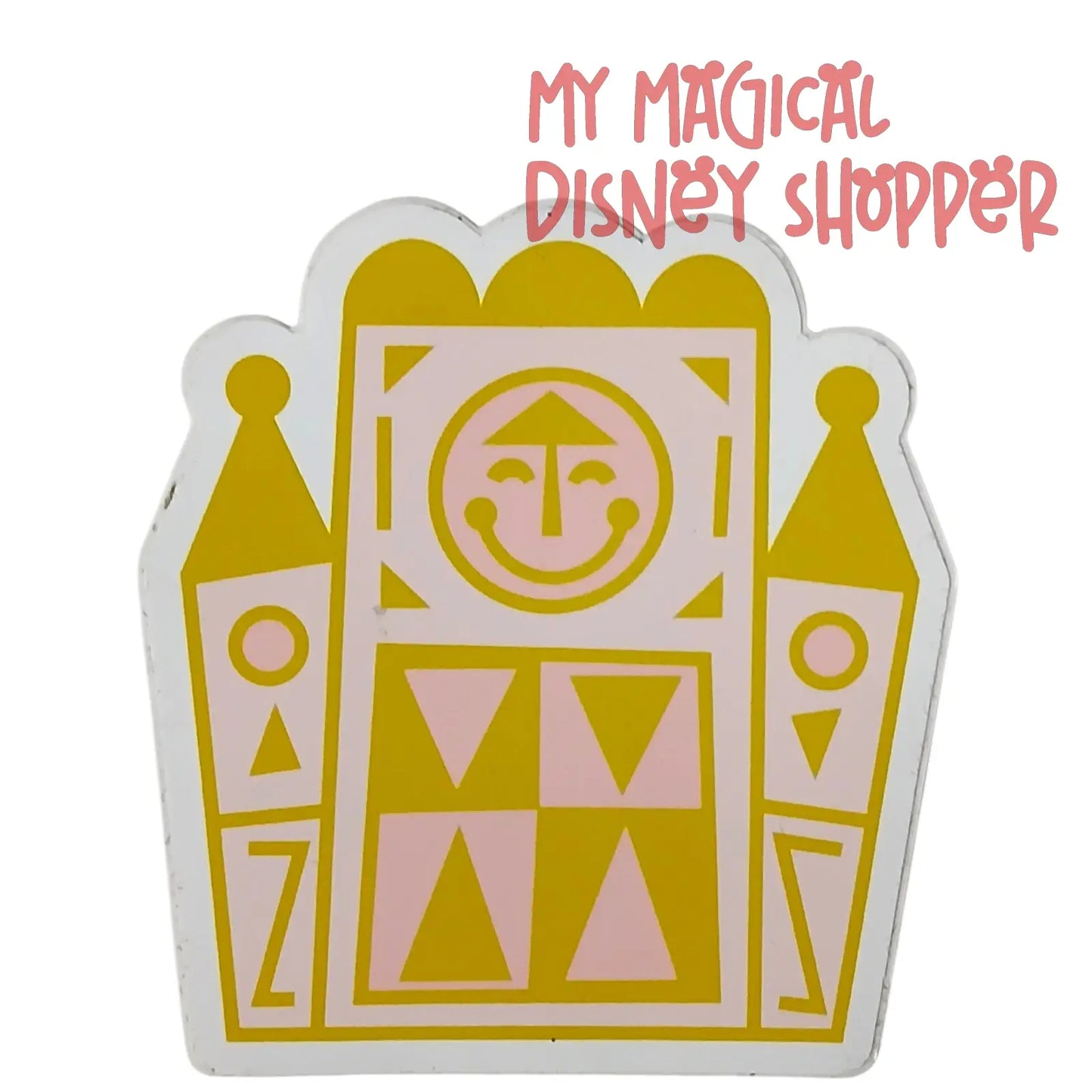 It's A Small World Pink Facade Sticker