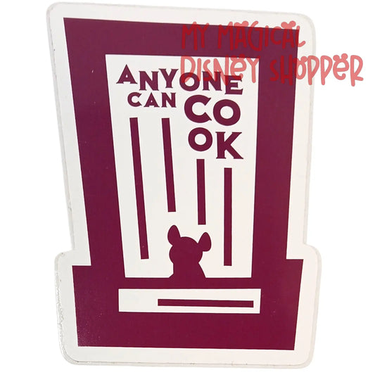 Remy “Anyone Can Cook” Sticker – Mouse & Chef Hat (2–3") ✨🍳