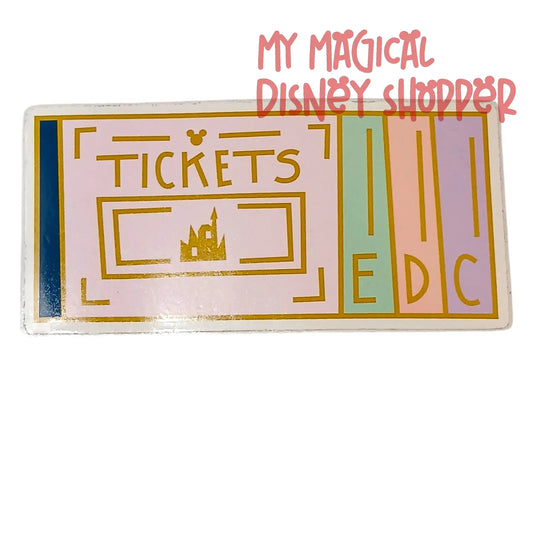 Original Disneyland Ticket Stub Sticker – Vintage Disney Inspired Waterproof Vinyl Decal 🎟️🏰✨