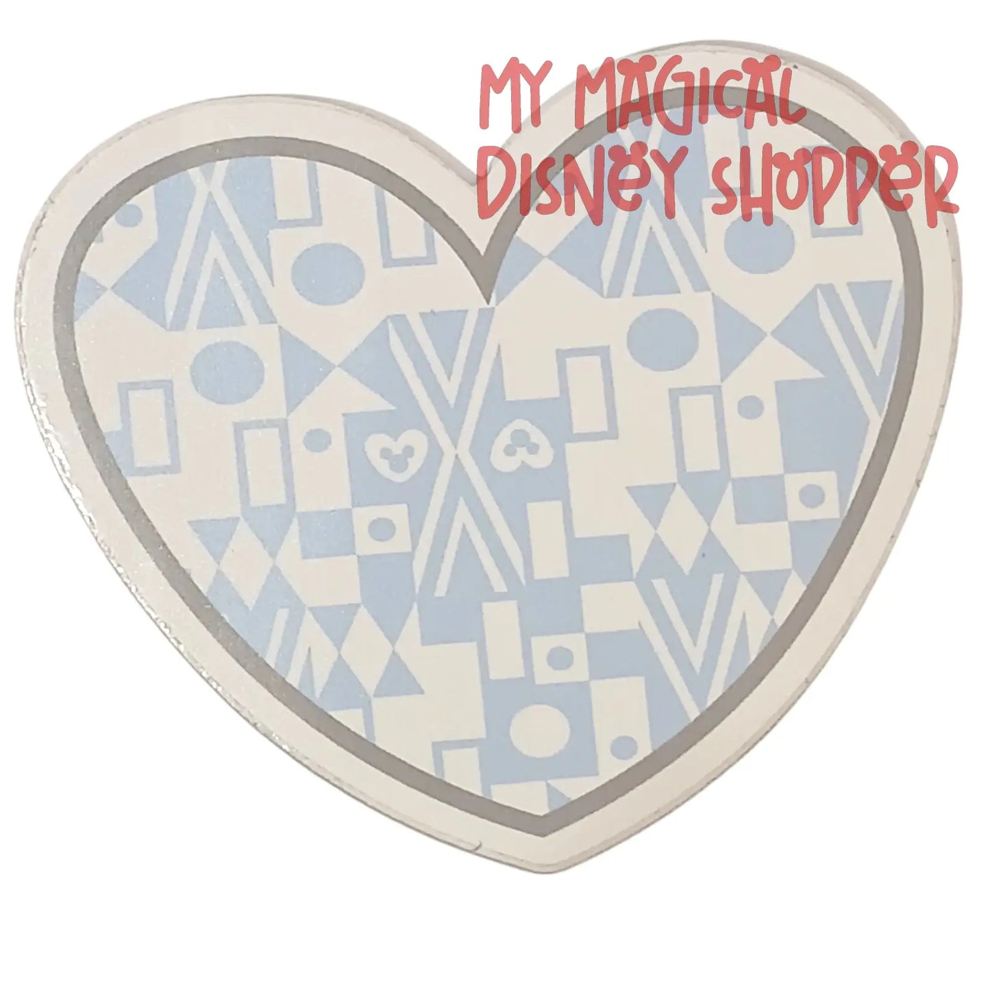 “It’s a Small World” Heart Sticker