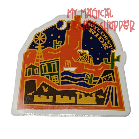 Big Thunder Mountain “The Wildest Ride” Sticker – Disney Western Waterproof Vinyl Decal 🤠🏔️✨