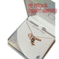 Rose Gold Disney 100 Minnie Mouse Dangle Necklace