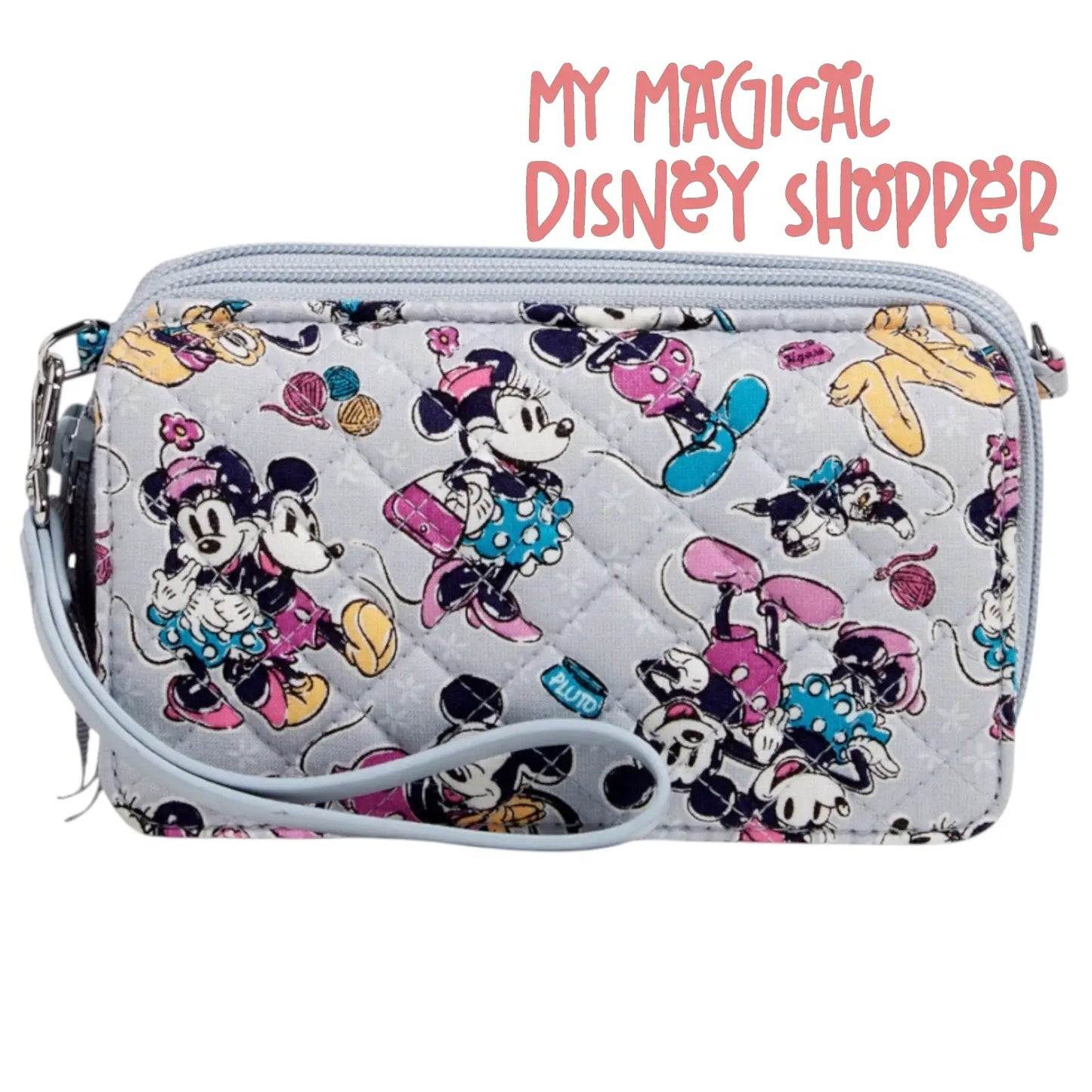Disney x Vera Bradley Wristlet Crossbody Bag Piccadilly Paisley