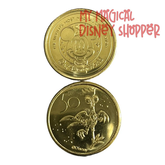 Hei Hei Walt Disney World 50th Gold Medallion