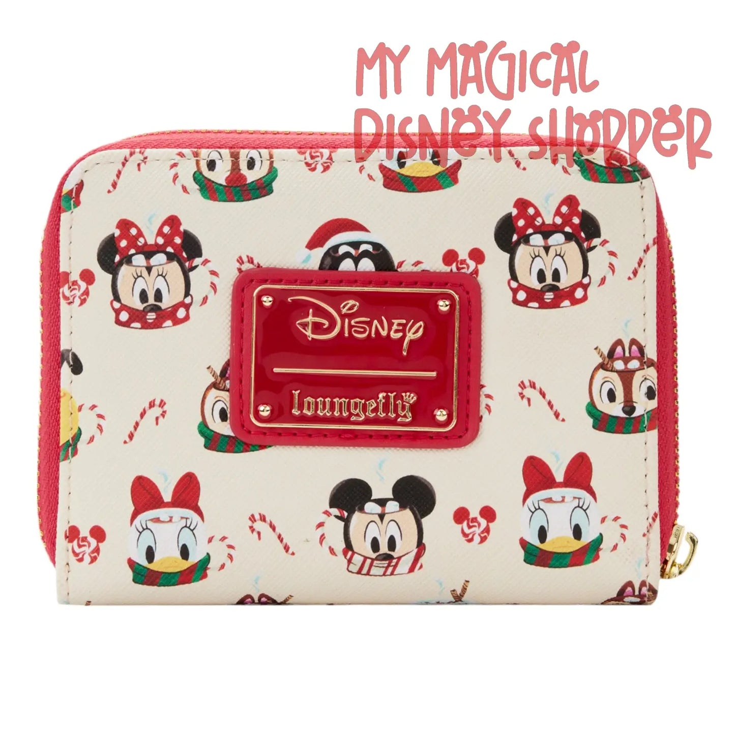Hot Cocoa Mugs AOP Zip-Around Loungefly Wallet