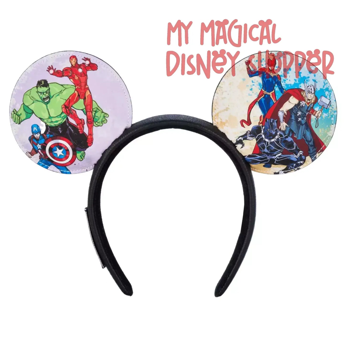 Hulk Ironman Thor Captain Marvel Avengers 2024 Loungefly Ears Headband