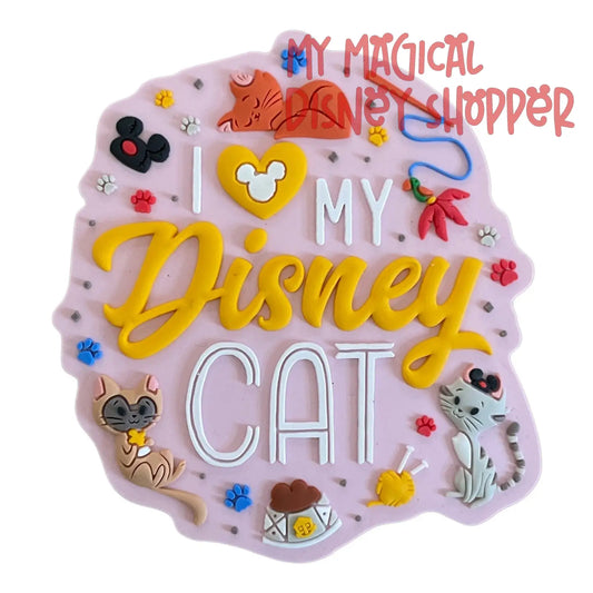 I Love My Disney Cat Magnet