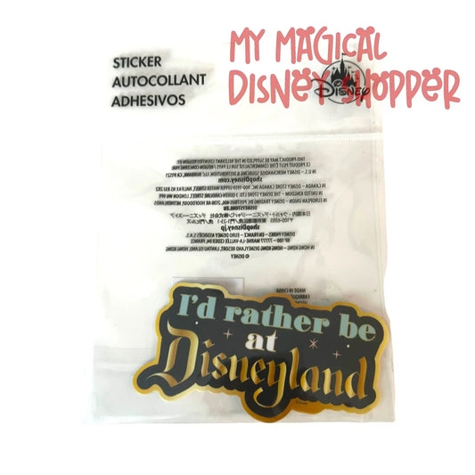 I'd Rather Be At Disneyland Sticker