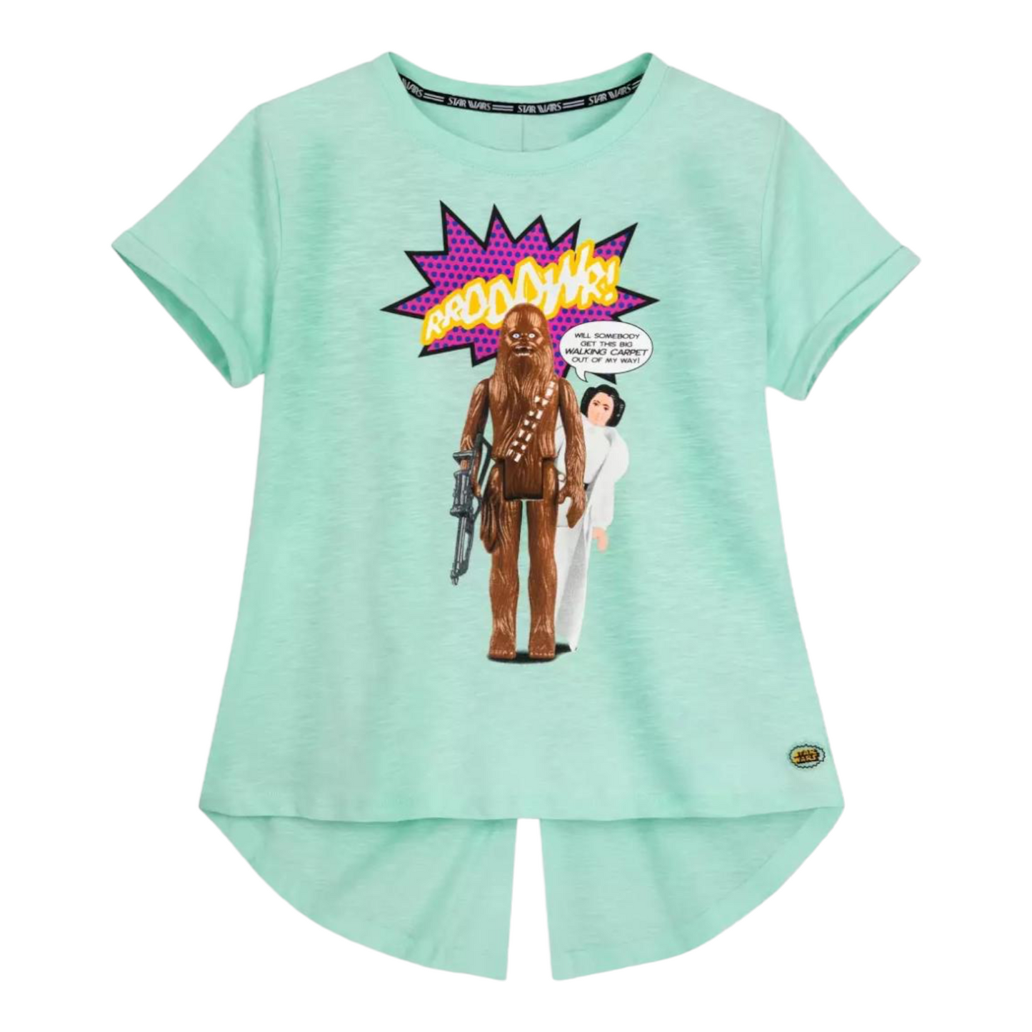 Chewbacca and Princess Leia Star Wars Action Figures Fashion T-Shirt for Women