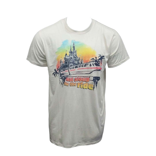 Monorail  "Along For The Ride" Tee Disney Adult Shirt