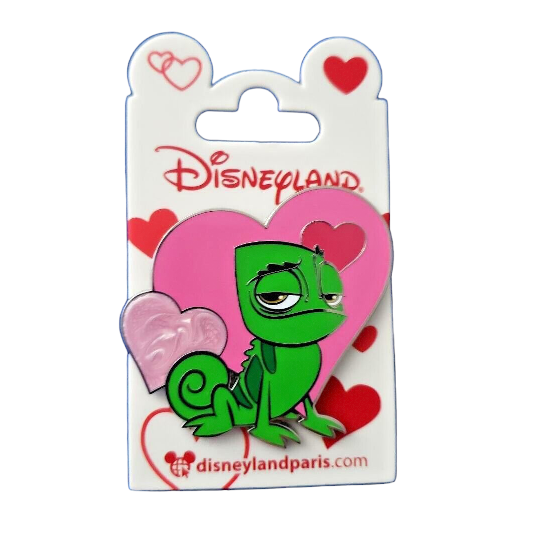 Pascal with Hearts Tangled Disney Disneyland Paris Pin  - Valentine's Day 2022
