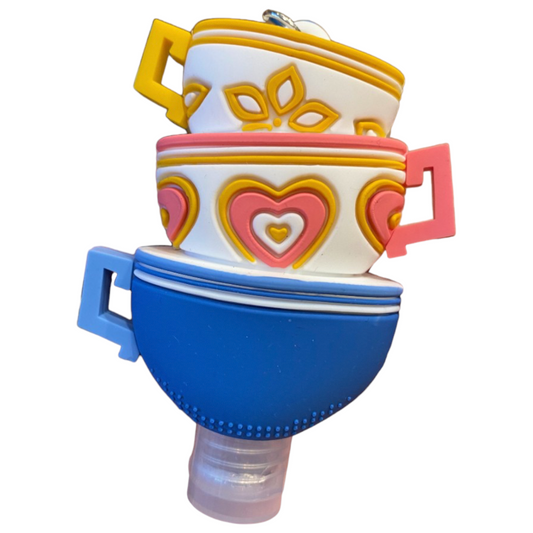 Mad Hatter Tea Cups Disney Hand Sanitizer Keychain
