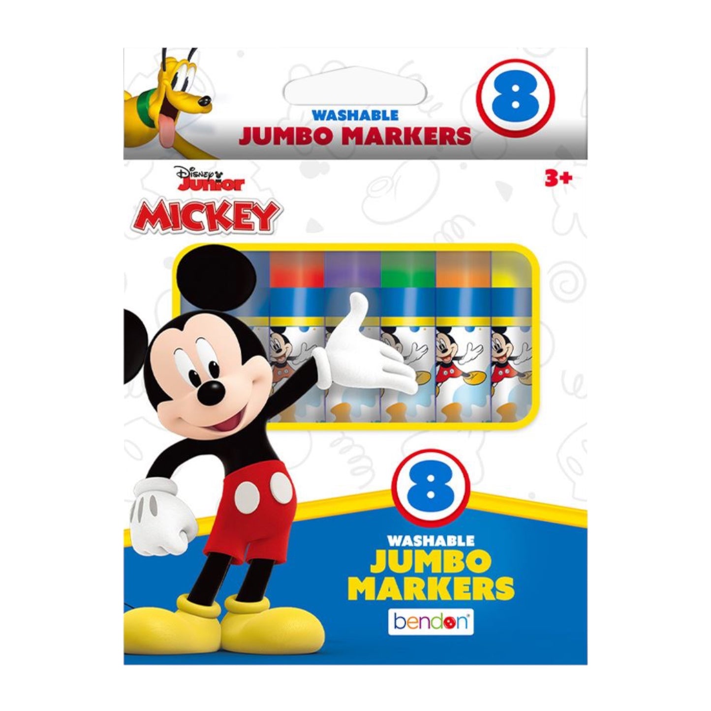 Mickey Mouse Jumbo Markers, 8 Count