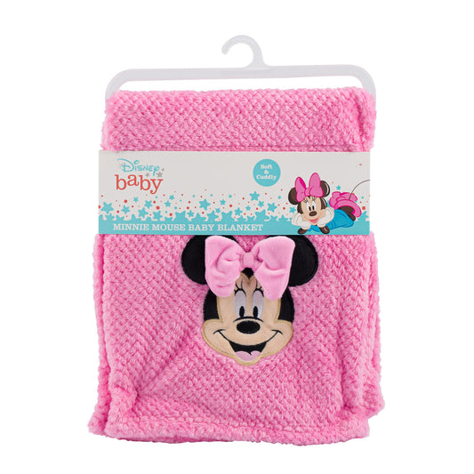 Pink Minnie Mouse Baby Blanket