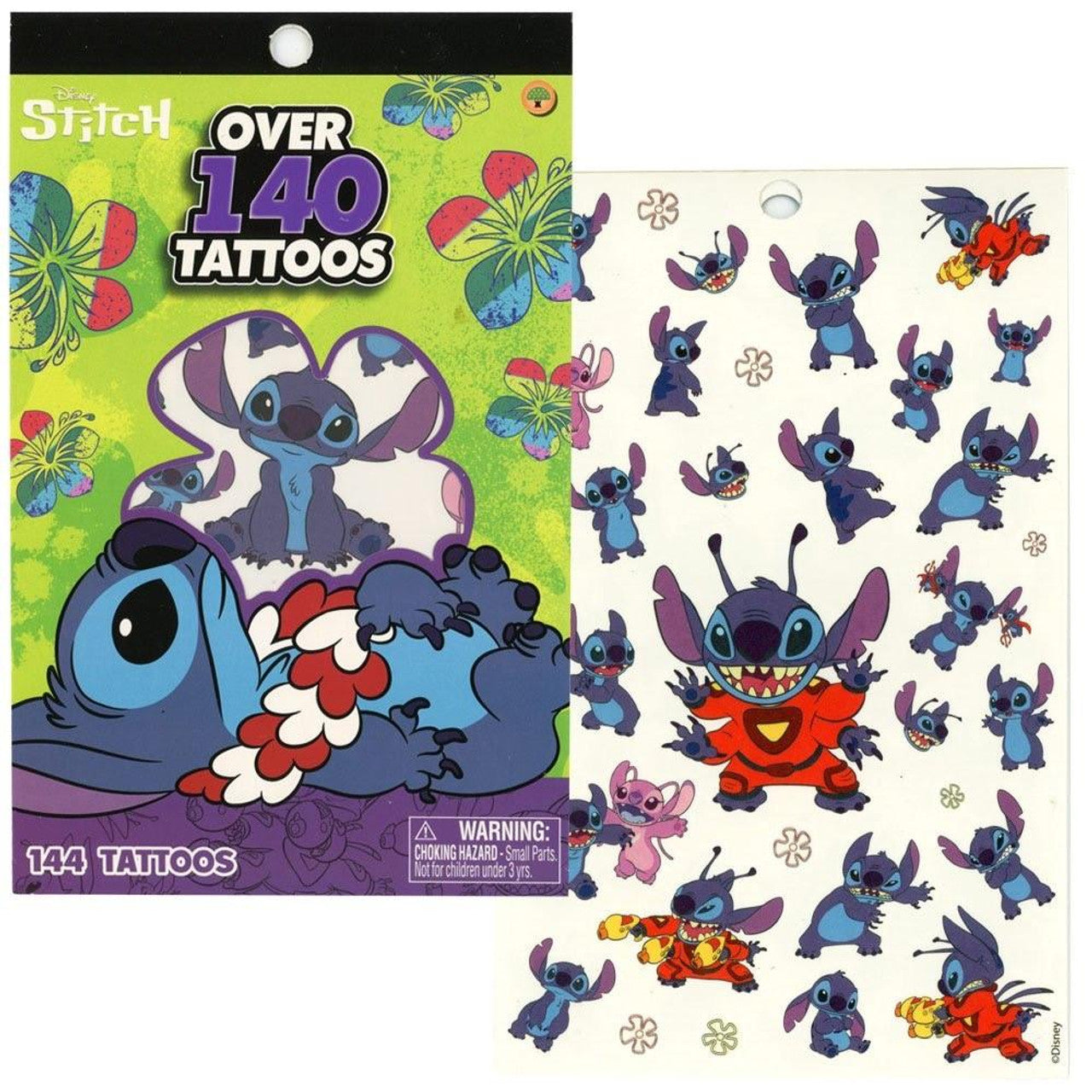 Stitch 4 Sheet Tattoo Book - 140 Tattoos