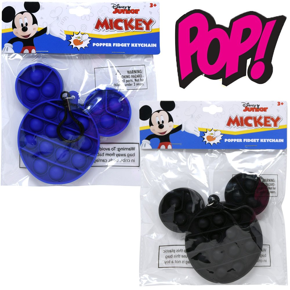 Mickey Head Shaped Pop Fidget Keychain