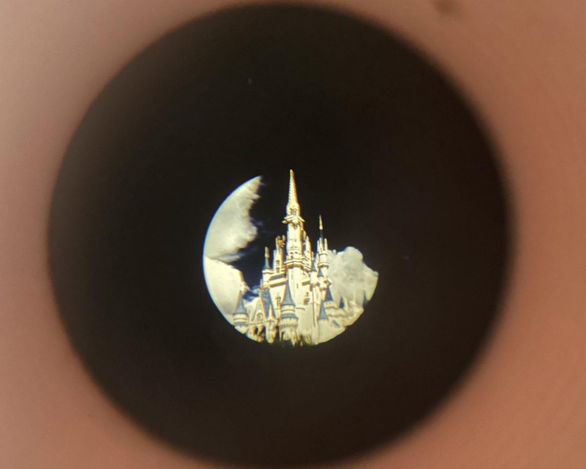 White Vault Castle Viewfinder Keychain - Walt Disney World 50th Anniversary