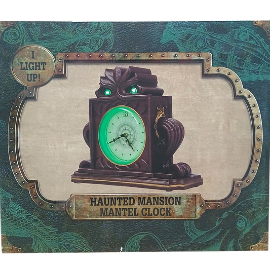 Disney Cruise Line Treasure Exclusive Haunted Mansion Light-Up Mantel Clock