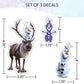 Disney Frozen Waterproof Stickers Decals - Set of 9 Elsa Anna Olaf & Sven