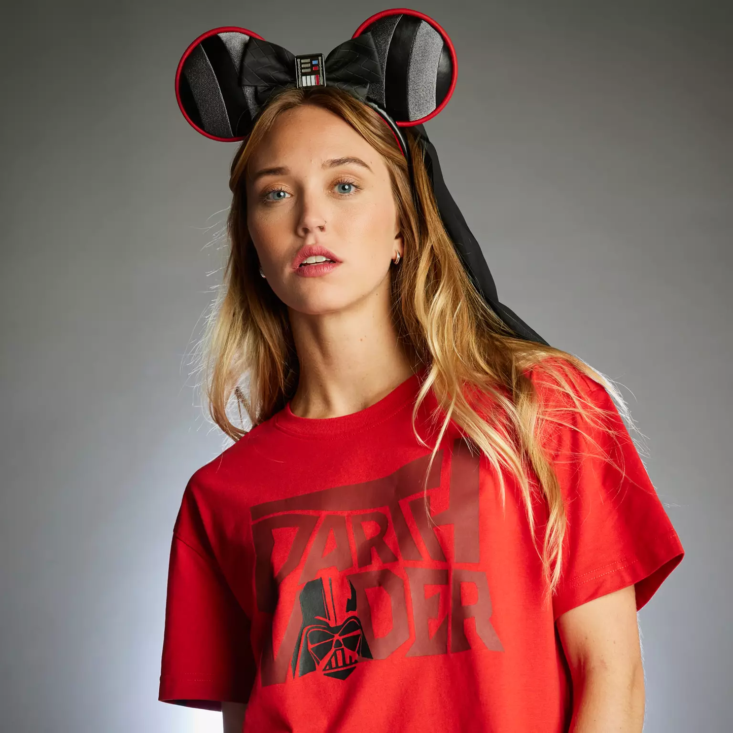 Darth Vader Veil Disney Minnie Ear Headband - Star Wars