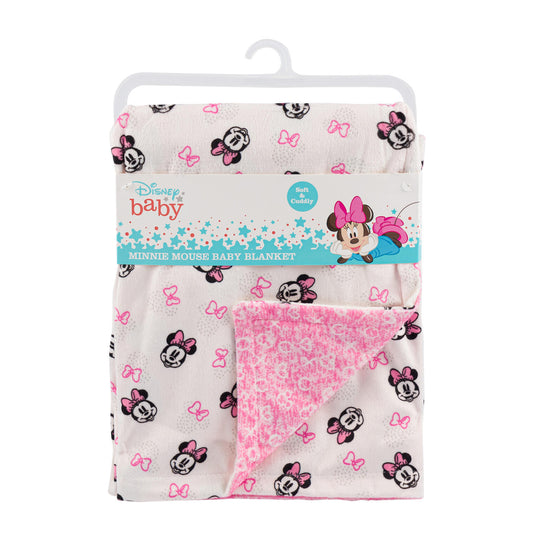Pink Minnie Mouse Baby Blanket