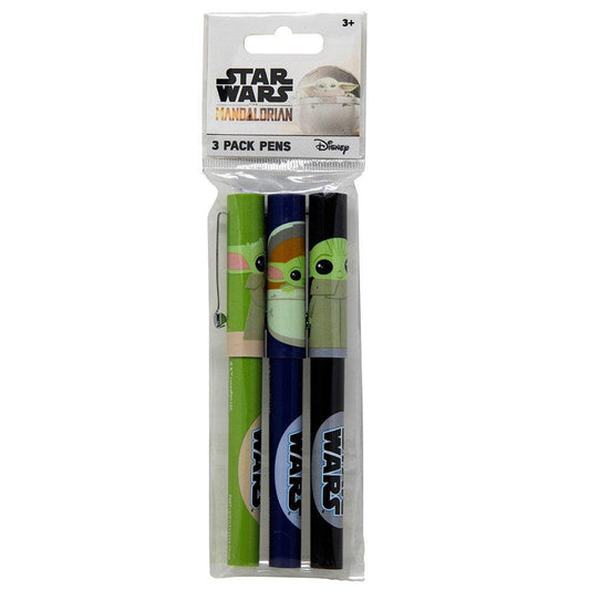 Star Wars Mandallorian Grogu Pens - 3 Count