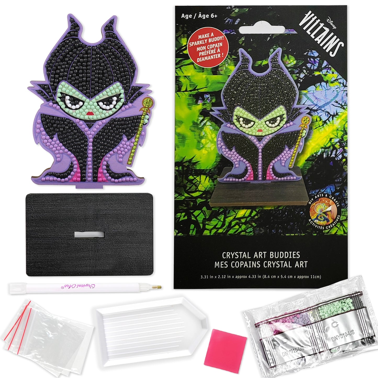 Maleficent Crystal Art Buddies Kit