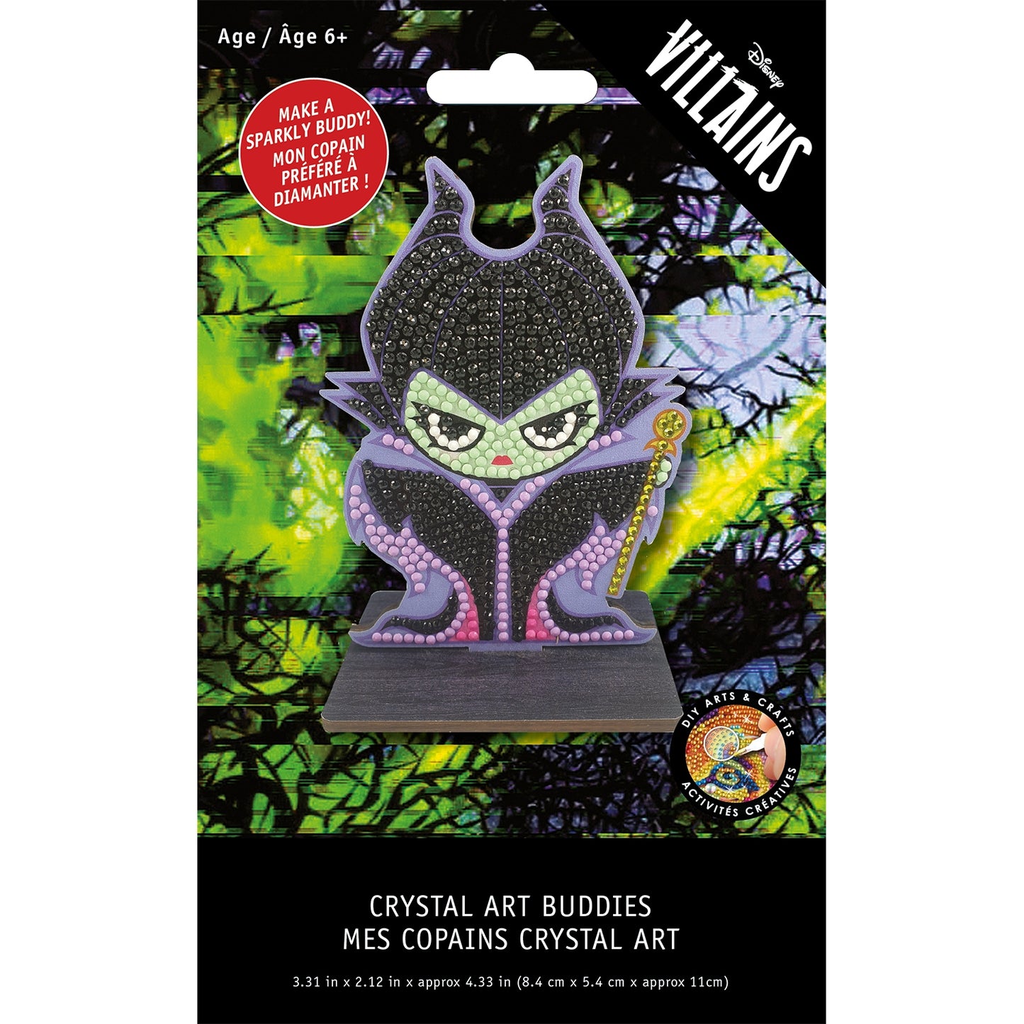 Maleficent Crystal Art Buddies Kit