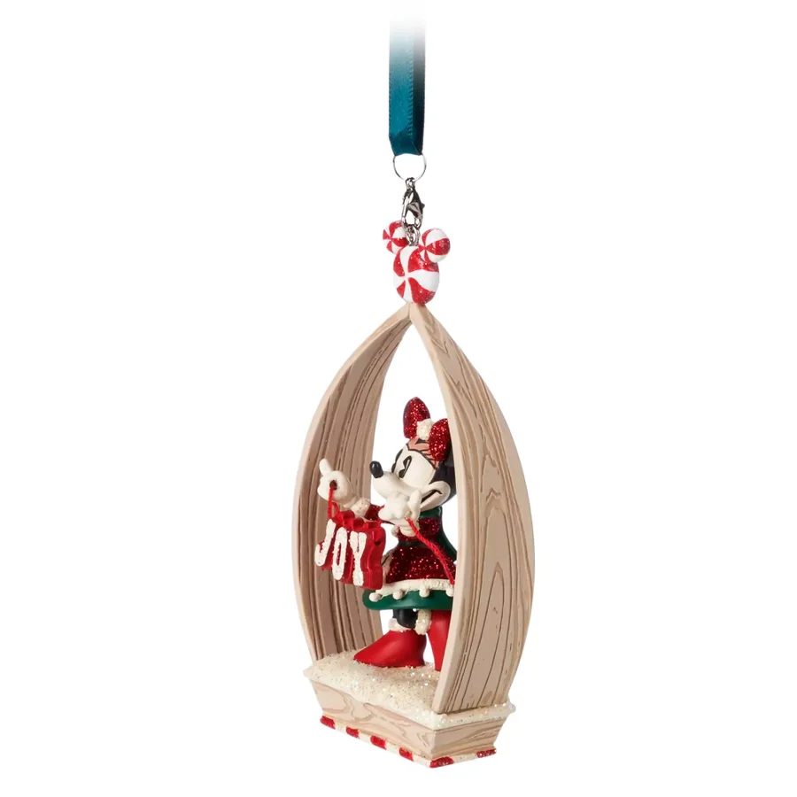 Minnie Mouse Holiday Christmas ''Joy'' Sketchbook Ornament