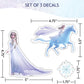 Disney Frozen Waterproof Stickers Decals - Set of 9 Elsa Anna Olaf & Sven