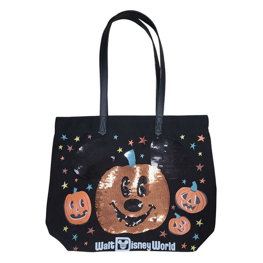 Halloween Pumpkin Mickey Mouse Disney Canvas Tote Bag - Walt Disney World