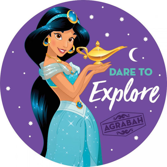 Jasmine Ad-Fab™ Disney Princess Adhesive Fabric 3" Sticker