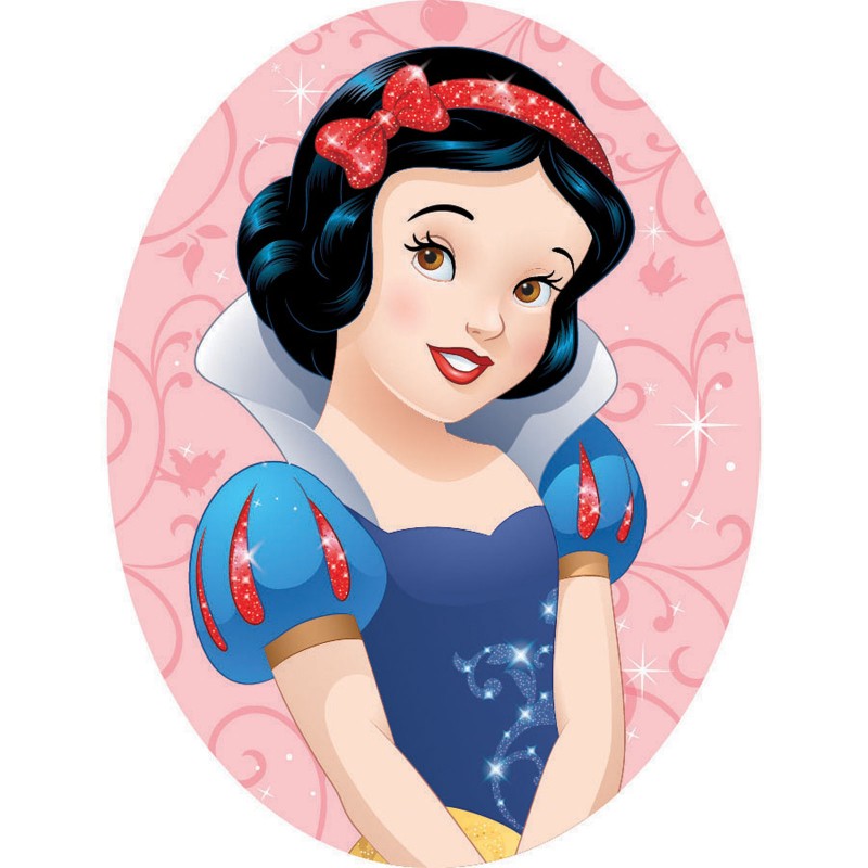 Snow White Ad-Fab™ Disney Princess Adhesive Fabric 3" Sticker