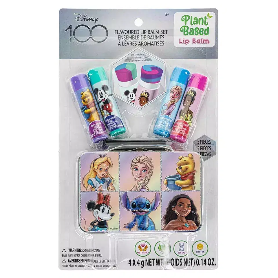 Disney100 Swirl Lip Balm With Tin -  5 Pieces