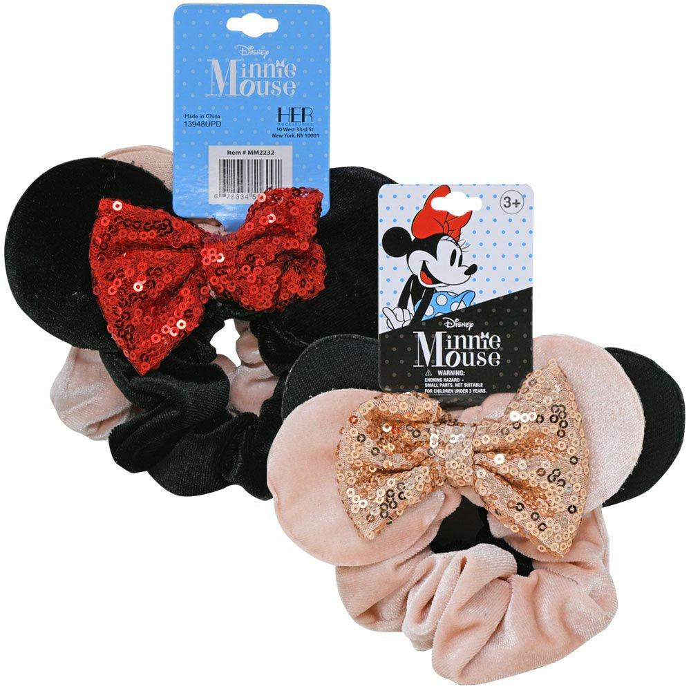 Minnie Mouse Scrunchie with Ears, 2 Pack