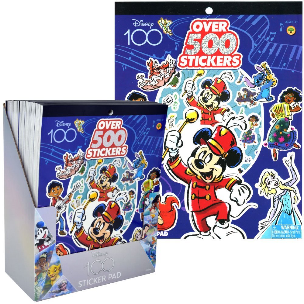 Disney100 Sticker Sheets - 500 Stickers