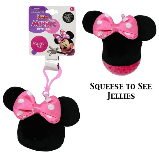 Minnie Mouse Plush Squish Stress Ball Keychain