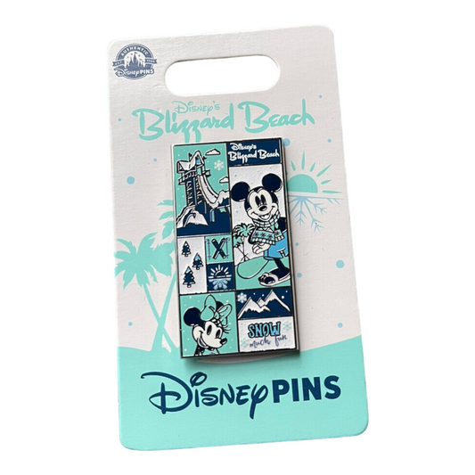 Mickey And Minnie Blizzard Beach Disney Pin