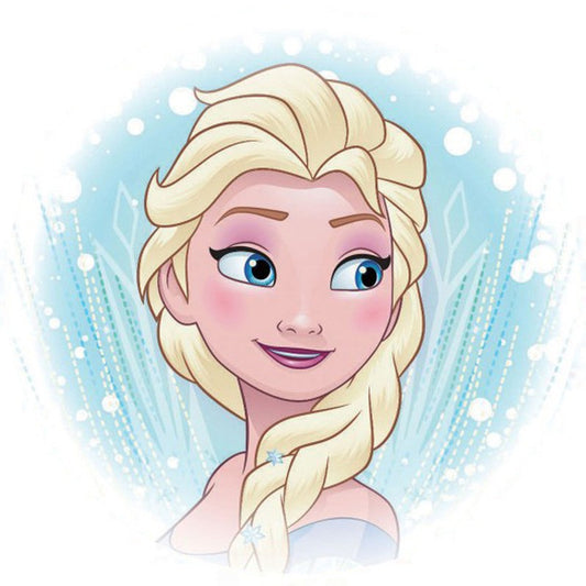 Elsa Ad-Fab™ Disney Princess Elsa Adhesive Fabric 3" Sticker