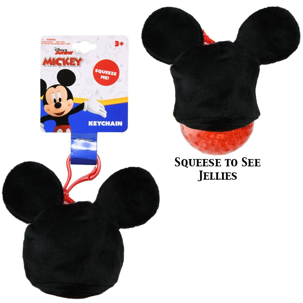 Mickey Mouse Plush Squish Stress Ball Bag Clip