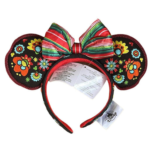 Black Mexico Disney Minnie Ear Headband - World Showcase