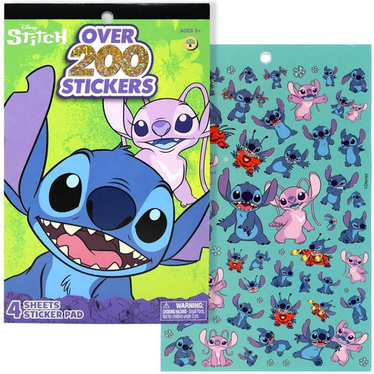 Stitch 4 Sheet Foil Cover Sticker Pad, 200+ Stickers