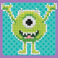 Camelot® Dots Monsters Inc. Mike Wazowski Fun Diamond Painting Kit