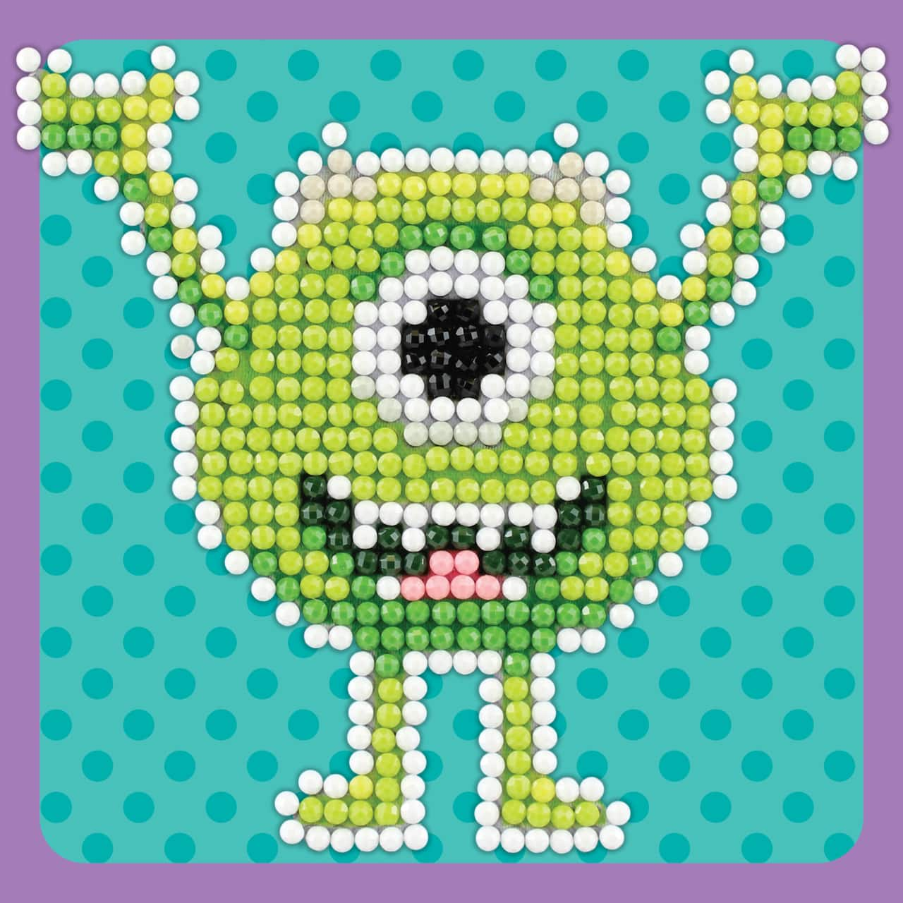 Camelot® Dots Monsters Inc. Mike Wazowski Fun Diamond Painting Kit